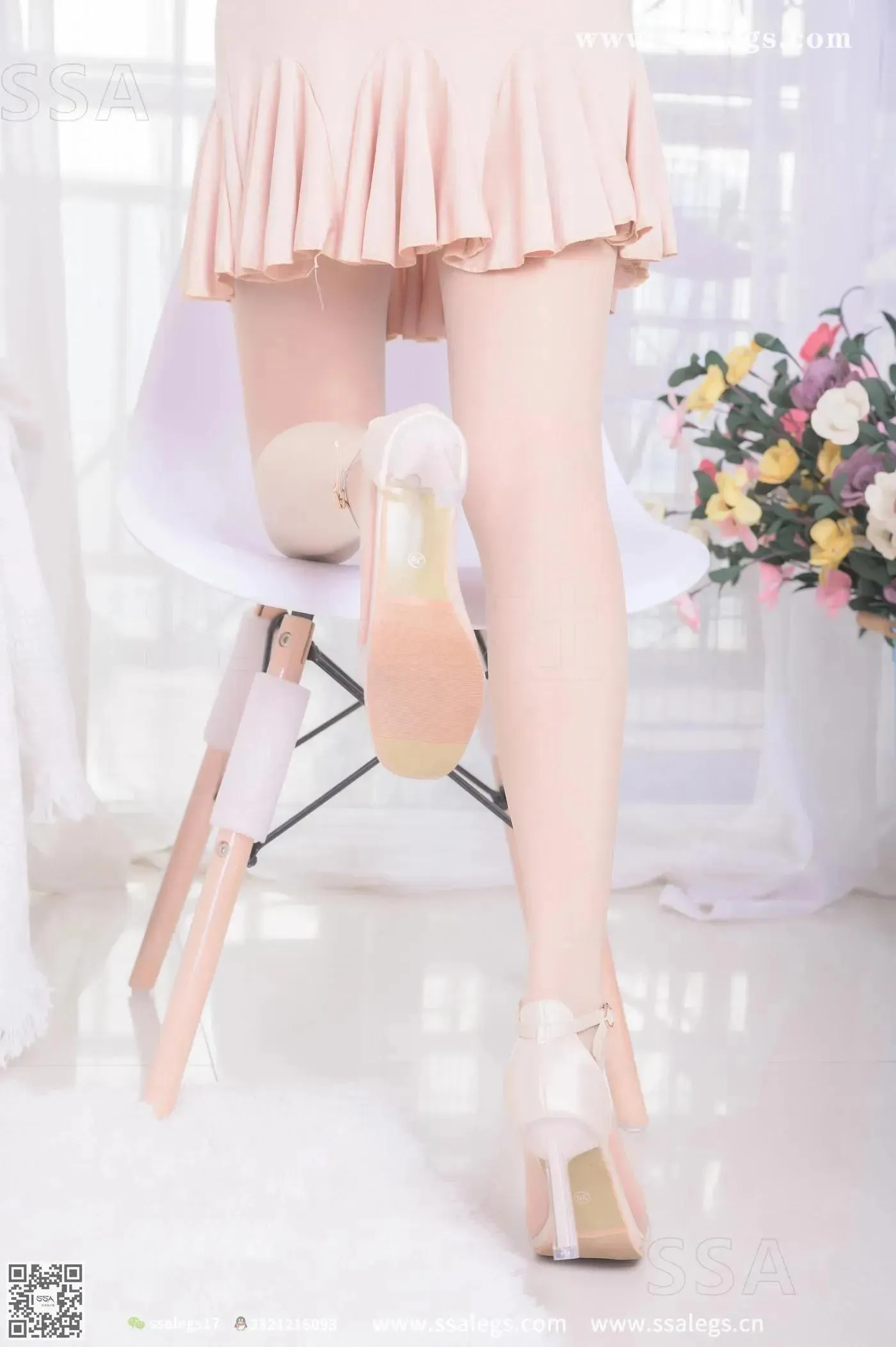 [SSA丝社]超清写真 NO.340 素素画师少女的透明高跟鞋肉丝袜(上) [67P]插图6